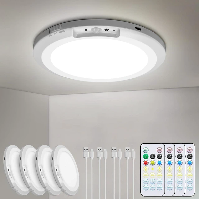Main image of Rechargeable Motion Sensor Ceiling Light, 10000mAh Battery Shower Light