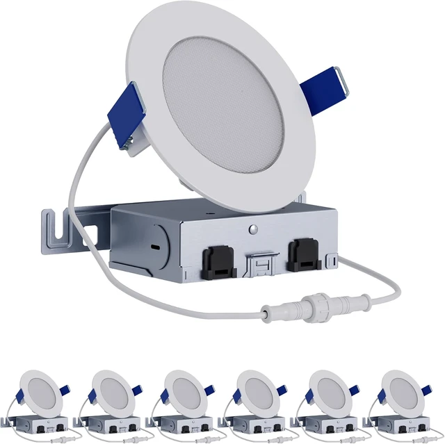 Main image of HALO HLB Canless LED Recessed Lighting 4 inch 5CCT Lumen Select 6PK