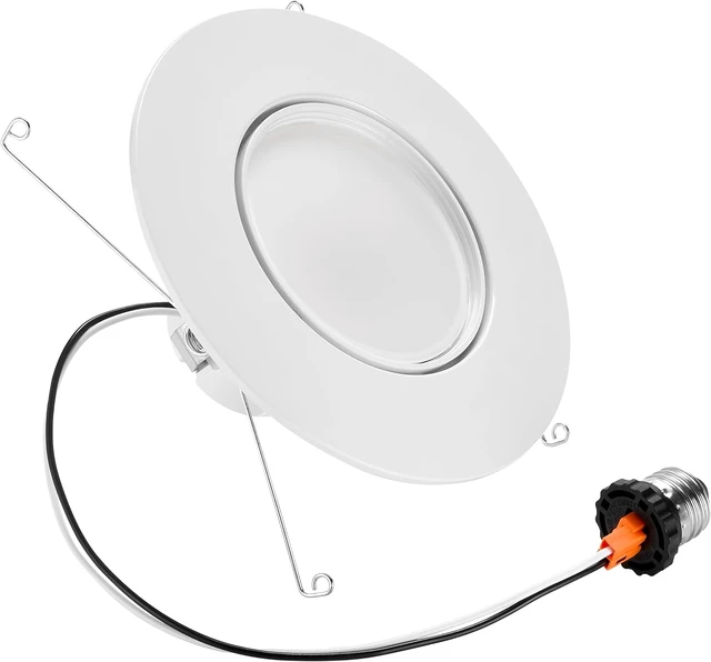 Alt view image 3 of 6 - Maxxima 5" & 6" Rotatable LED Retrofit Downlight Gimbal, 1100 Lumens, 5 CCT