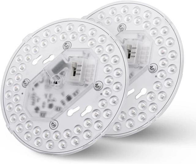 Main image of 2Pack LED Ceiling Fan Light Retrofit Kit, 6inch 24W 2200Lm, 3CCT Dimmable