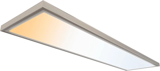 Main image of UltraLux 1x4 Surface Mount Slim LED Panel Dimmable 3CCT Brushed Nickel 1Pk