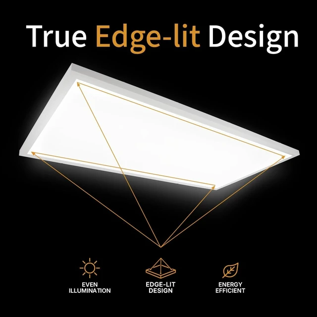 Alt view image 2 of 7 - UltraLux 1x4 Surface Mount Slim LED Panel Dimmable 3CCT Brushed Nickel 1Pk