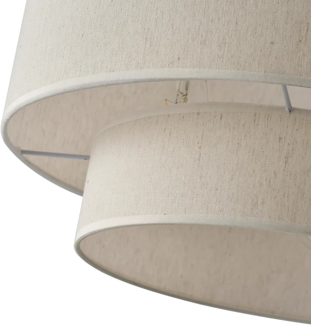 Alt view image 6 of 7 - Aiwen 20" Drum Pendant Light Fixtures, 2-Tier Farmhouse Pendant Lighting