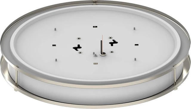 Alt view image 7 of 7 - DYMOND LED Ceiling Light Flush Mount Dimmable Adjustable Lighting from Warm White to Daylight 2700K 3000K 3500K 4000K 5000K 5 in 1 Selectable CCT (Brushed Nickel, 16 Inch)