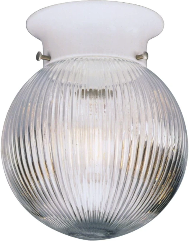Main image of Progress Lighting 6.5" Glass Globe Ceiling Light, White