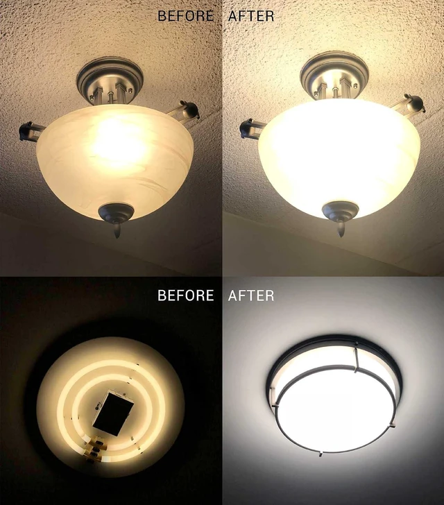 Alt view image 6 of 7 - 4.4" LED Light Engine 5.39" Overall Ceiling Fan Light Replacement