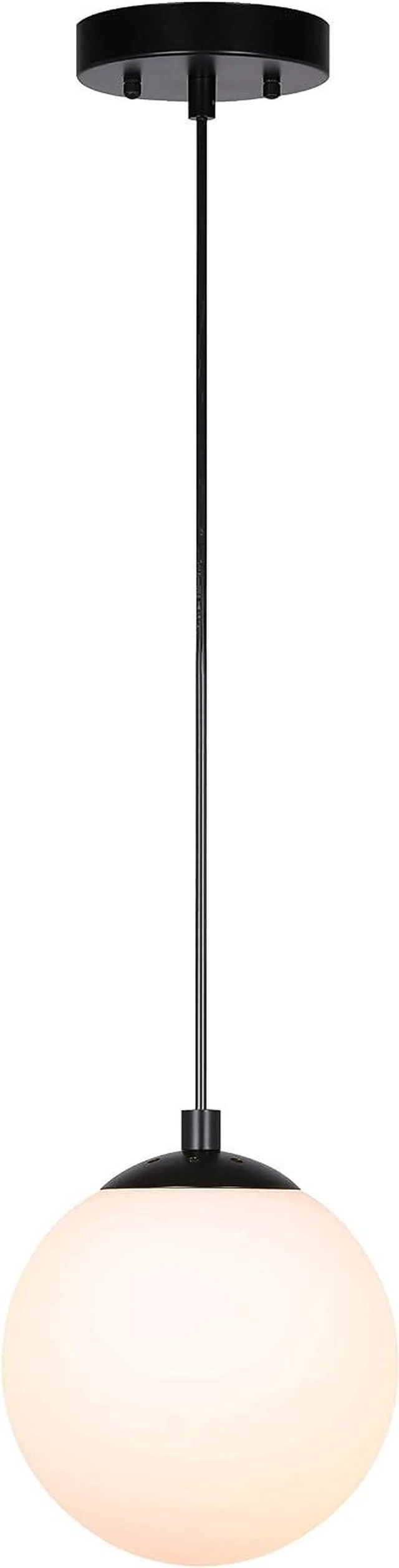 Main image of XiNBEi Lighting 8" Globe Pendant Light Matte Black for Kitchen Island