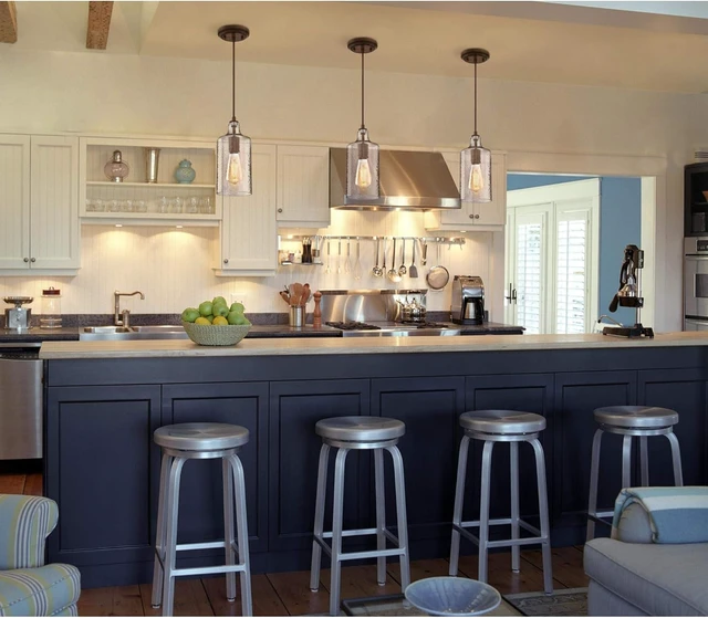 Alt view image 7 of 7 - Westinghouse Lighting 6371300, Barnwood Finish with Clear Textured Glass Carmen One-Light Indoor Mini Pendant, one Size