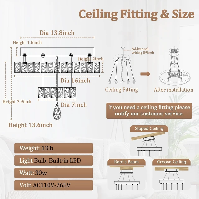 Alt view image 3 of 7 - Flashing God 16inch Modern Mini Crystal Chandelier for Hallway LED Crystal Ring Chandeliers Dimmable Flush Mount Ceiling Light for Dining Room Living Room Bedroom