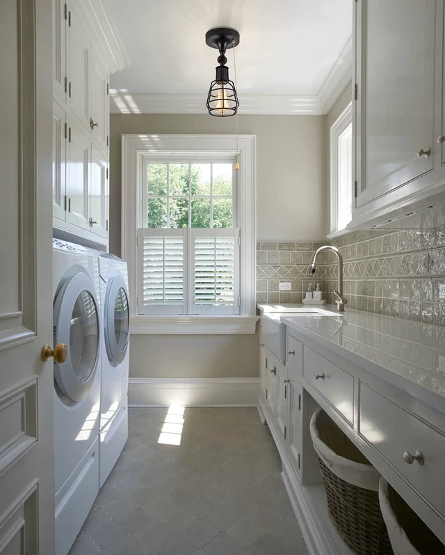 Alt view image 3 of 5 - Industrial Farmhouse Close to Ceiling Light with Pull Chain 1 Light Black Semi Flush Mount Ceiling Light Adjustable Metal Cage Directional Wall Sconce Wall Lamp with Pull String for Kitchen Laundry