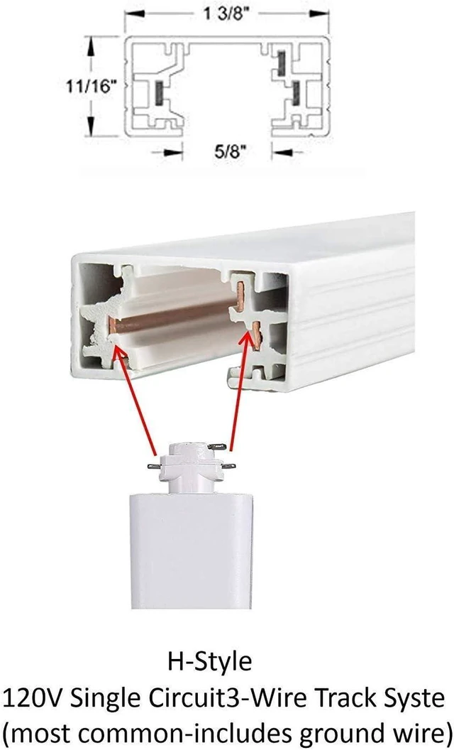 Alt view image 6 of 6 - CLOUDY BAY 8W Dimmable LED Track Light Head,CRI90+ Day Light 5000K,Adjustable Tilt Angle Track Lighting Fixture,40° Angle for Accent Retail,White Finish,Halo Type- 3 Pack