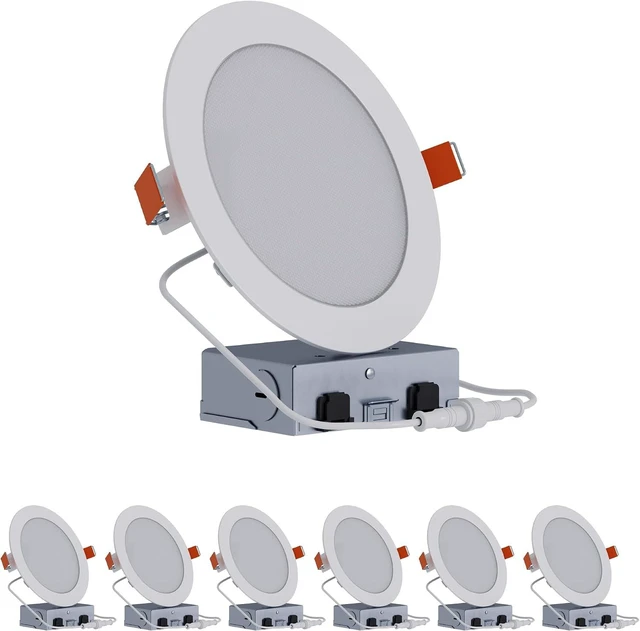 Main image of HALO HLB Canless LED Recessed Lighting 6 inch 5CCT Lumen Select 6PK