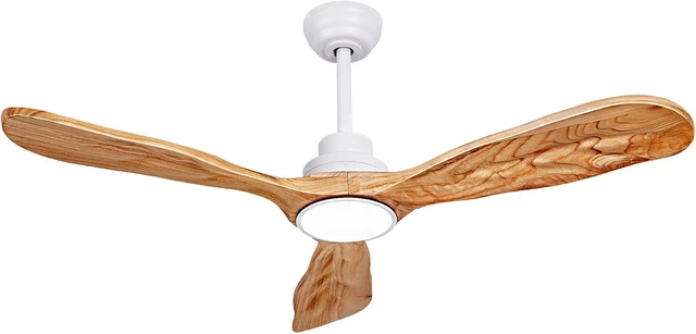 Alt view image 7 of 7 - 52In Wood Ceiling Fan with Lights,Noiseless Reversible DC Motor with Remote
