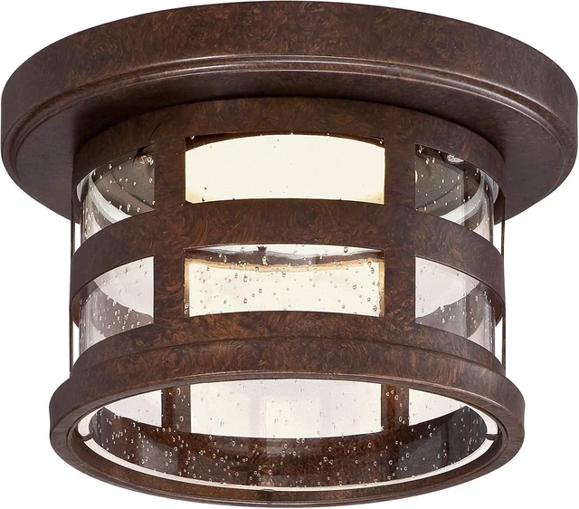 Main image of Design House Washburn Outdoor Flush Mount Ceiling Light, Bronze