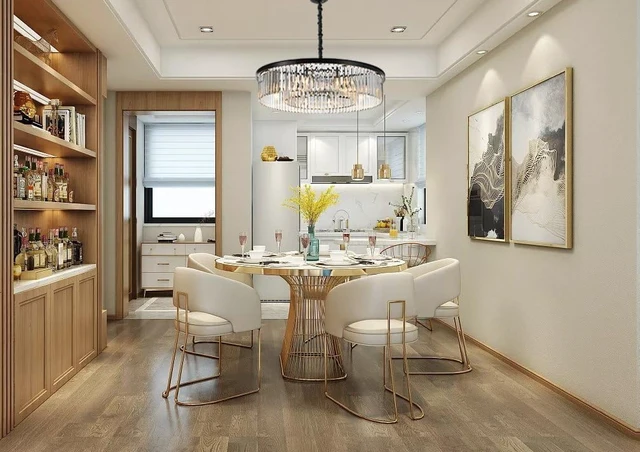 Alt view image 3 of 6 - Crystal Chandeliers Modern Contemporary Ceiling Lights Fixtures Pendant Lighting for Dining Room Living Room Chandelier D33.5 (8 Lights)