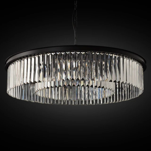 Alt view image 5 of 6 - Crystal Chandeliers Modern Contemporary Ceiling Lights Fixtures Pendant Lighting for Dining Room Living Room Chandelier D33.5 (8 Lights)