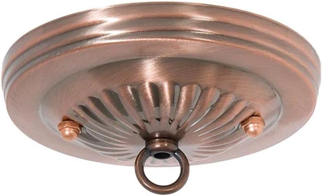 Main image of B&P Lamp® Antique Copper Finish Steel Canopy Kit, 5-1/8 Inch Diameter