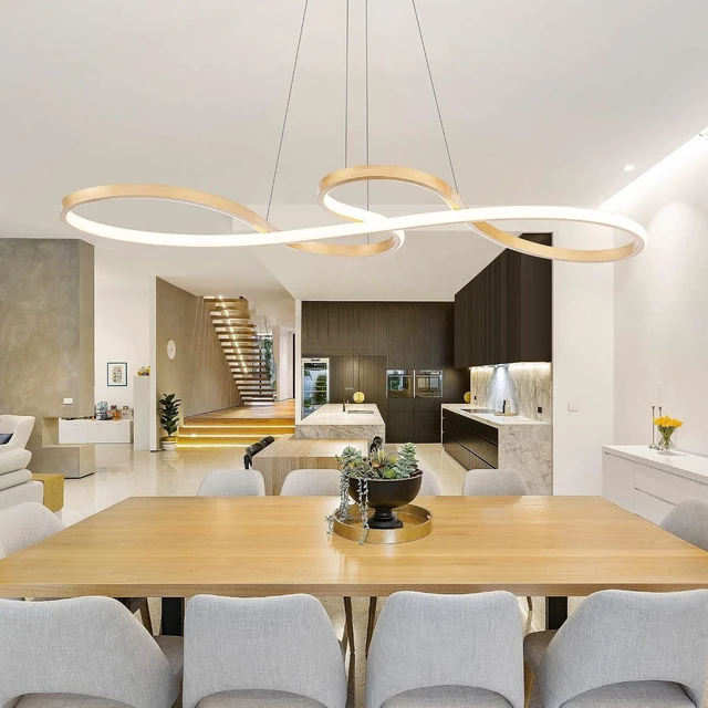 Main image of Modern LED Chandelier,Creative Pendant Light Gold