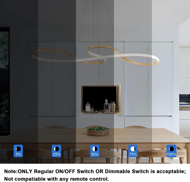 Alt view image 3 of 7 - Modern LED Chandelier,Creative Pendant Light Gold