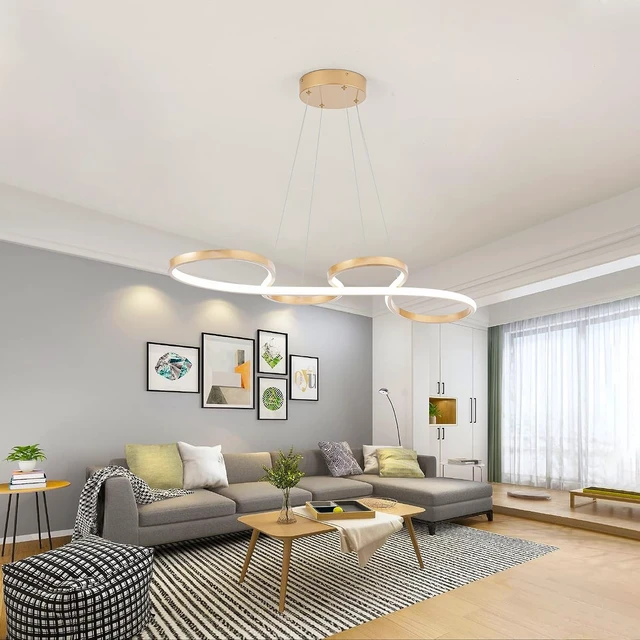 Alt view image 6 of 7 - Modern LED Chandelier,Creative Pendant Light Gold