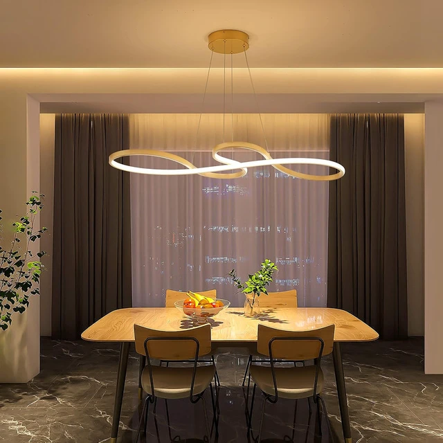 Alt view image 7 of 7 - Modern LED Chandelier,Creative Pendant Light Gold