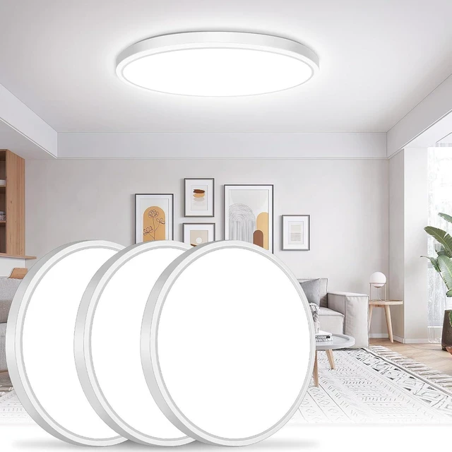 Main image of Brightever 15 Inch Large LED Flush Mount Ceiling Light, 5000K Non-Dimmable