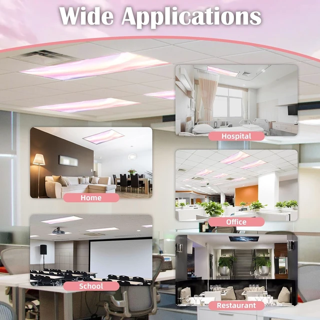 Alt view image 6 of 6 - ANGSYLTH 8 Pcs Fluorescent Light Covers, 4x2 Feet Fabric for Ceiling Lights