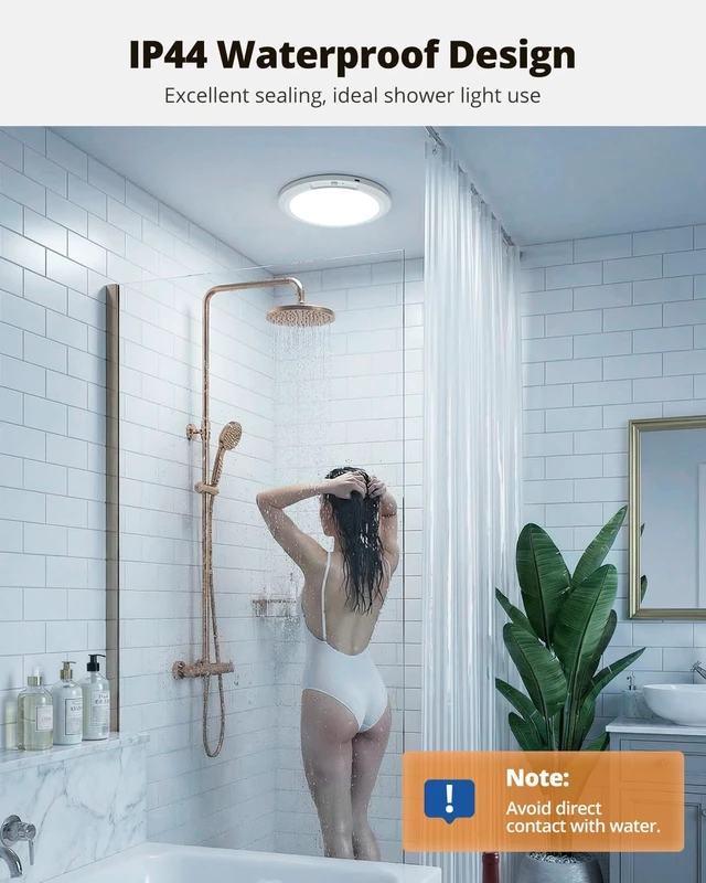 Alt view image 6 of 7 - wowatt 10000mAh Rechargeable Ceiling Light, Battery Operated Ceiling Lights