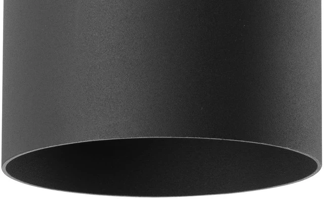 Alt view image 4 of 7 - Progress Lighting 5-Inch Cylinder Outdoor Flush Mount Ceiling Light, Black