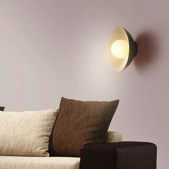 Alt view image 5 of 7 - 1-Light Matte Black Flush Mount Ceiling Light with White Opal Glass Shade