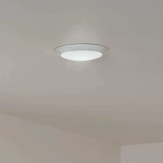 Alt view image 2 of 7 - Kichler Horizon 7.4" LED Flush Mount Light, White