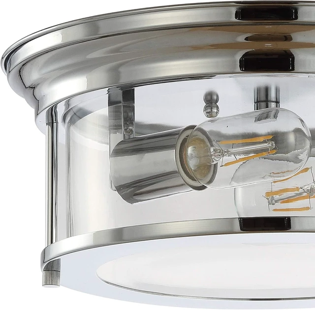 Alt view image 6 of 7 - JONATHAN Y Lauren Ceiling Light 13.25", Chrome