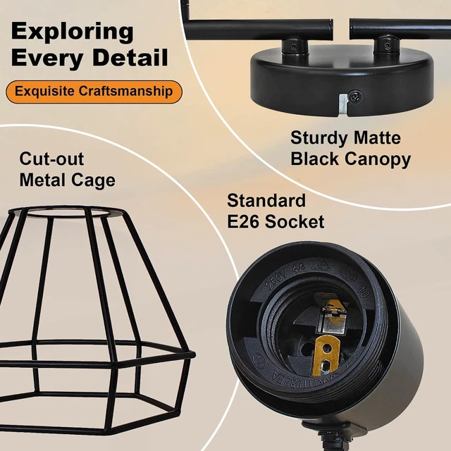 Alt view image 2 of 7 - HiBay 6-Light Track Lighting, Directional Rotatable Ceiling Light Fixture