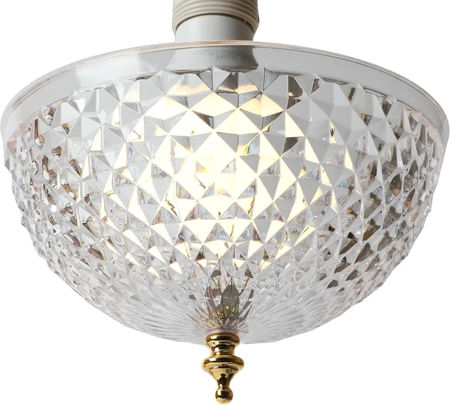 Alt view image 3 of 5 - Elegant Clip On Ceiling Light Cover, Clear