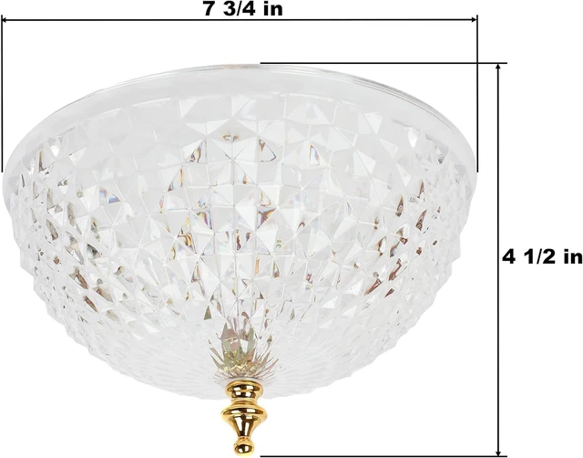 Alt view image 4 of 5 - Elegant Clip On Ceiling Light Cover, Clear