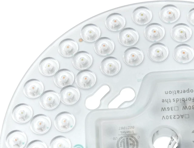 Alt view image 3 of 7 - 6.69'' LED Ceiling Fan Light Retrofit Kit 25W 3000LM Ceiling Light Replacement PCB Board 5CCT 3000K 3500K 4000K 5000K 6000K Adjustable 120V CRI90 Dimmable (25, watts)
