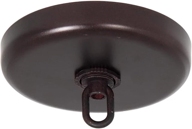 Main image of B&P Lamp® Rounded Ceiling Light Canopy Plate Kit (Antique Bronze)