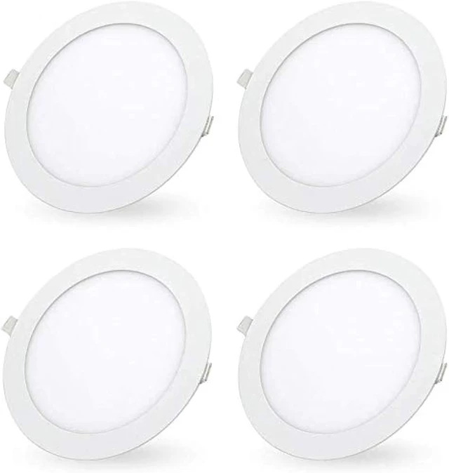 Main image of 7 Inch 18W LED Recessed Ceiling Light 6000K Daylight White 4 Pack