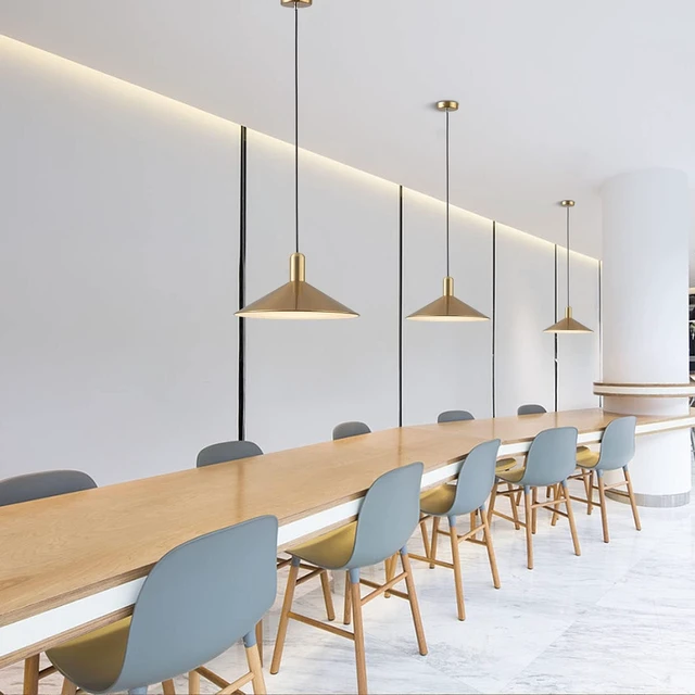Alt view image 5 of 7 - KCO 13.8 Large Farmhouse Brass Gold Dome Pendant Lights Kitchen Island