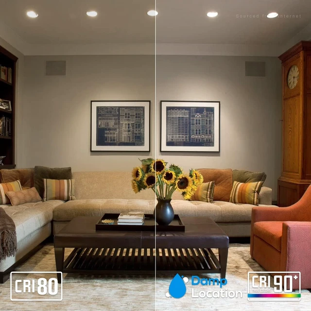 Alt view image 6 of 7 - TORCHSTAR 4-Pack 6 Inch Gimbal LED Recessed Lighting with J-Box, 4000K