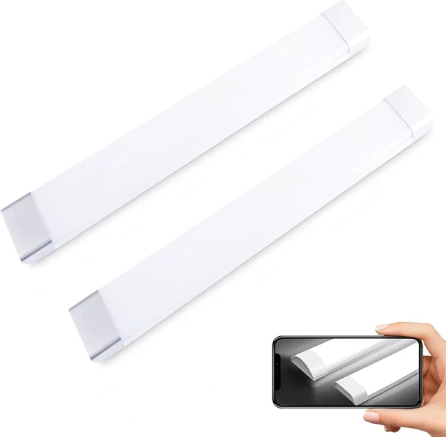 Main image of 2FT LED Tube Flush Mount Light, 26W 2300LM LED Ceiling Shop Lighting Closet Light Fixture for Garage Kitchen Closet Laundry, 6500K Daylight White (2 Pack)