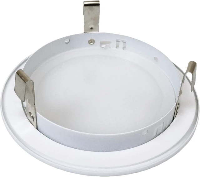 Alt view image 6 of 7 - NICOR Lighting 4 inch White Shower Trim with Glass Albalite Lens, for 4 inch Housings (19509WH)