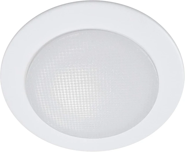 Alt view image 2 of 7 - NICOR Lighting 4 inch White Shower Trim with Glass Albalite Lens, for 4 inch Housings (19509WH)