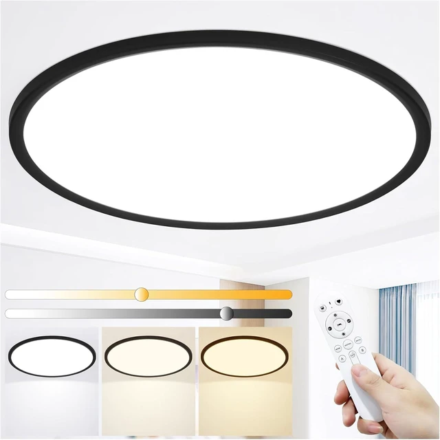 Main image of 24 Inch Large Flush Mount LED Ceiling Light with Remote 56W 5600LM Dimmable