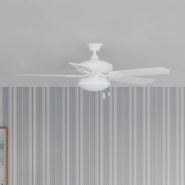 Alt view image 2 of 7 - Progress Lighting AirPro 10.5" Ceiling Fan Light Kit, White