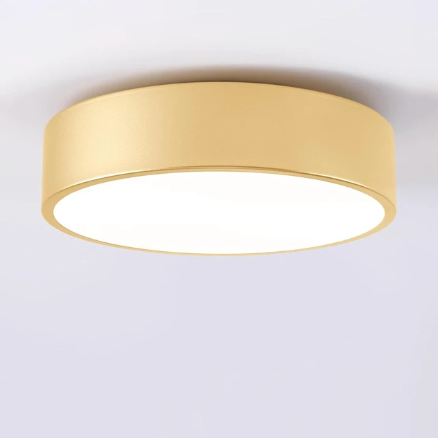 Main image of 11.8" Gold Flush Mount Ceiling Light,2-Light Ceiling Lamp