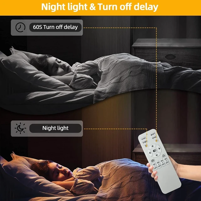 Alt view image 2 of 7 - CANEOE Dimmable Modern Led Ceiling Light, 4 Rings Square Ceiling Lamp with Remote Control, 48W Chrome Acrylic Ceiling Lighting Fixture for Living Room Dining Room Kitchen Office Lamps