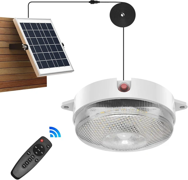 Main image of Solar Ceiling Light Motion Sensor, 5 Modes Day/Night for Shed Barn