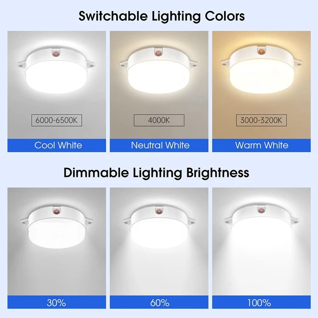 Alt view image 7 of 7 - Solar Ceiling Light Motion Sensor, 5 Modes Day/Night for Shed Barn