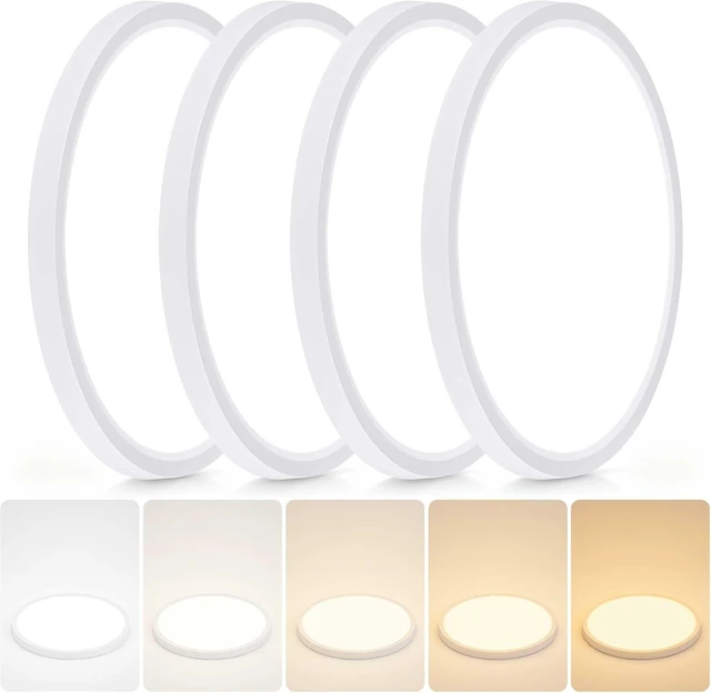 Main image of 4Pcs 9 Inch Light Fixtures Ceiling Mount Bathroom Bedroom Closet Led Lights